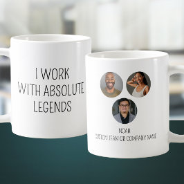 Caneca De Café Trabalho Com Legendas Absolutas 3 Equipe Do Escrit