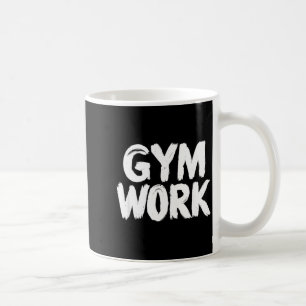 Caneca De Café Trabalho de academia musculação fitness treino