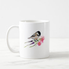 Caneca De Café Trabalho de arte de Aquarela de Chickadee Sweet co