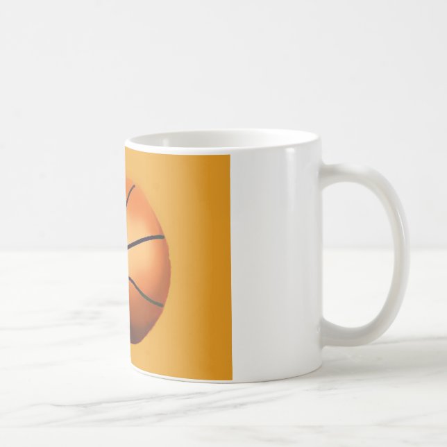 Caneca De Café Trabalho de arte de basquetebol (Direita)
