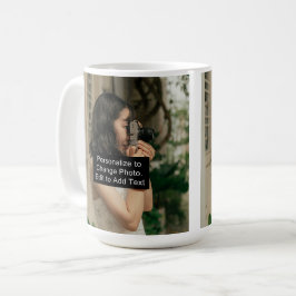 Caneca De Café Trabalho de arte de duas fotos personalizadas Slog