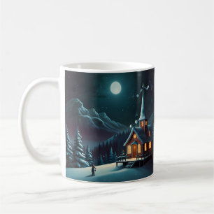 Caneca De Café Trabalho de arte de Natal de Snowman