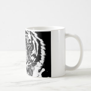 Caneca De Café Trabalho de arte de Olhos de Borneo Tiger Borneo W