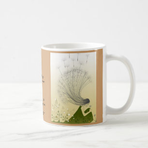 Caneca De Café trabalho de arte do dente-de-leão, pirralho
