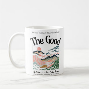 Caneca De Café Trabalho de arte romanos 8:28