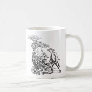 Caneca De Café trabalho de arte rural antigo