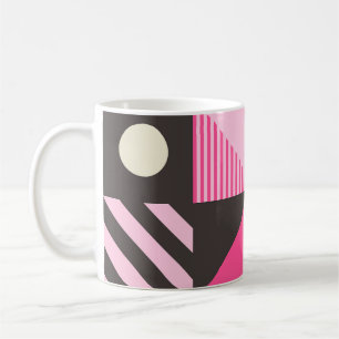 Caneca De Café Trabalho de arte Scandinavo Geométrico Simples