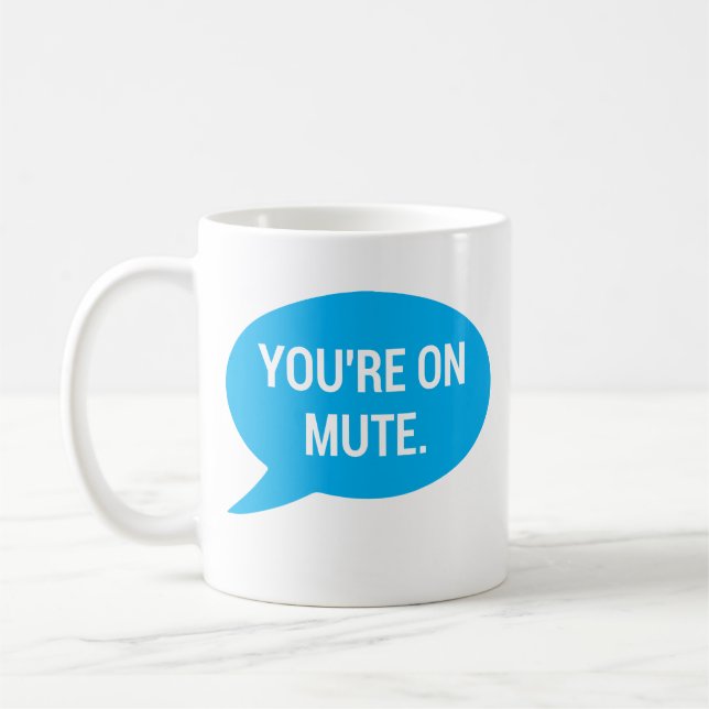 Caneca De Café Trabalho de casa, você está em mudo (Esquerda)