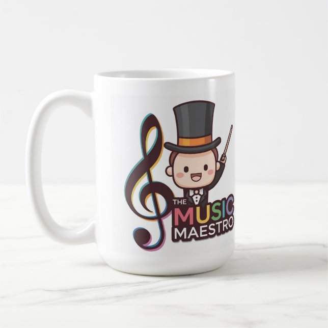 Caneca De Café Trabalho de Maestro de Música (Esquerda)