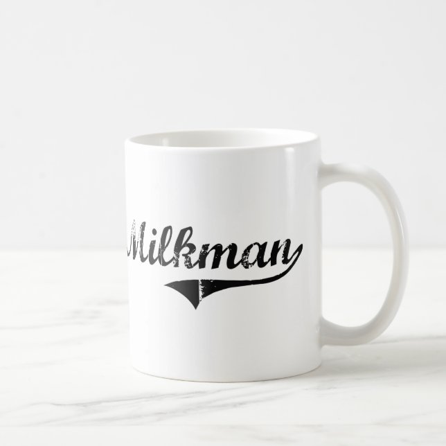 Caneca De Café Trabalho do profissional do Milkman (Direita)