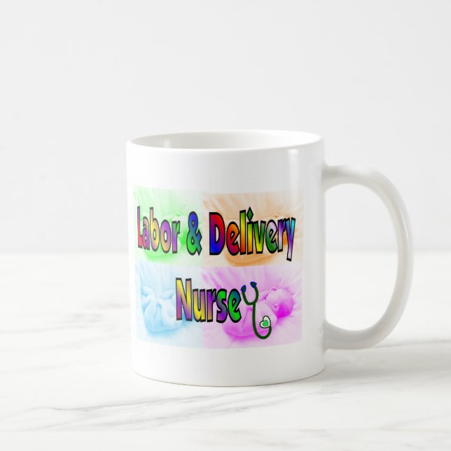 Caneca De Café Trabalho & enfermeira da entrega (Direita)
