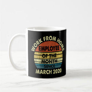 Caneca De Café Trabalho Engraçado Do Funcionário Doméstico Do Mês