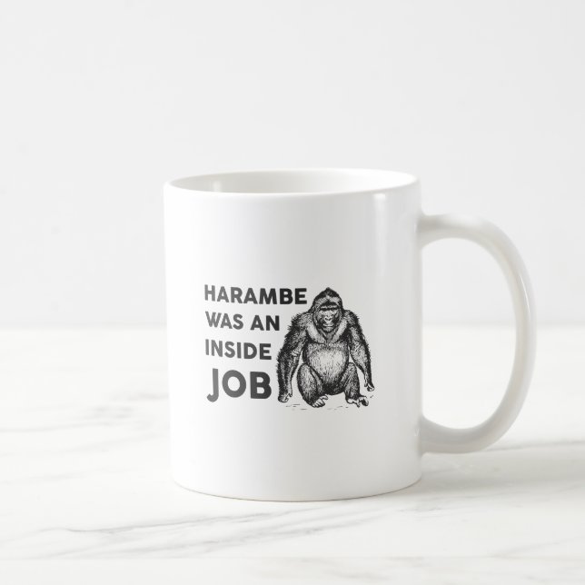 Caneca De Café Trabalho interno Harambe (Direita)