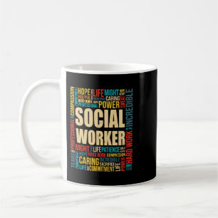 Caneca De Café Trabalho Social Vintage de Apreciação do Trabalhad