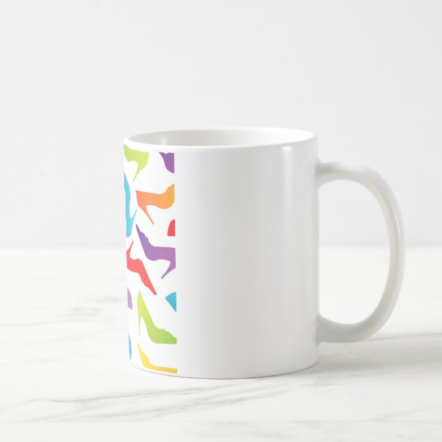 Caneca De Café Trabalhos de arte com calçados das senhoras (Direita)