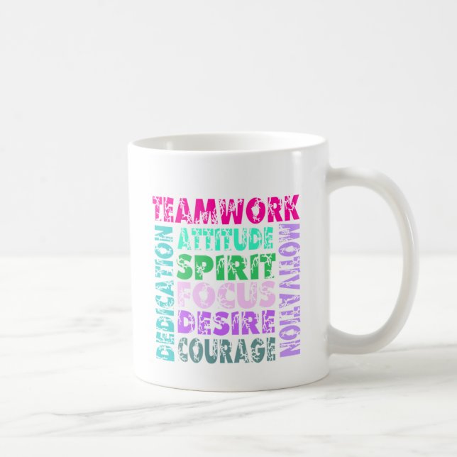 Caneca De Café Trabalhos em equipe de VolleyChick (Direita)