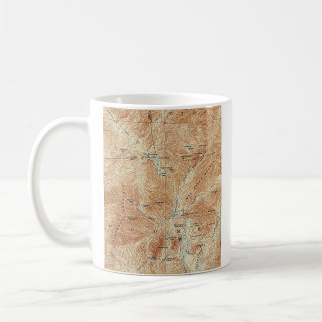 Caneca De Café Trabalhos Superiores, Área de Tahawus, Picos Altos (Esquerda)