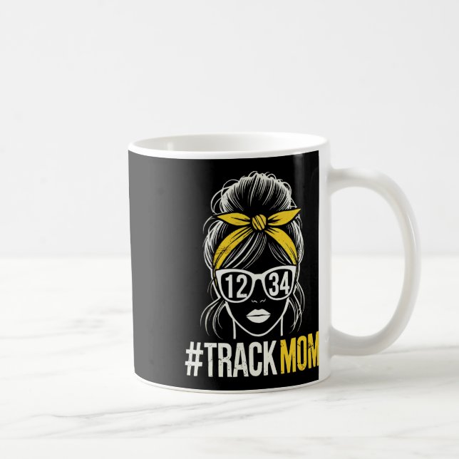 Caneca De Café Track E Field Mãe, Dia de as mães 1 (Direita)