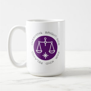 Caneca De Café Traço de Personalidade do Sinal de Estrela Roxo