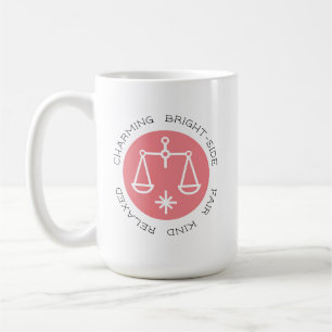 Caneca De Café Traço de Personalidade do Sinal Zodiac - Libra Ro