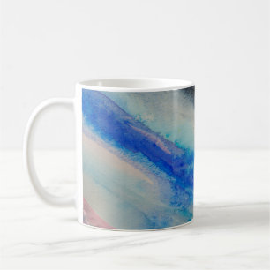 Caneca De Café traço do pincel, pintura de cor d'água Abstrato