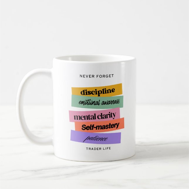 Caneca De Café Trade design | Reminder | Motivation n Marble (Esquerda)
