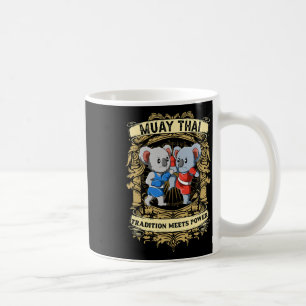 Caneca De Café Tradição Encontra Poder - Kickboxing E Muay Thai K