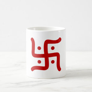 Caneca De Café tradicional hindu swastika, índio, símbolo religio