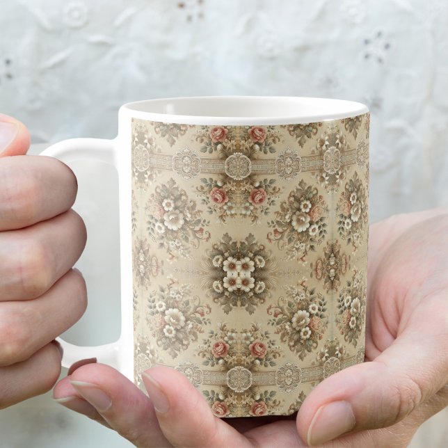 Caneca De Café Tradições Florais De Algodão (Criador carregado)