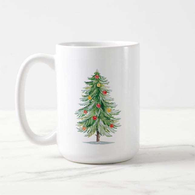Caneca De Café Traditional Christmas Tree Mug (Esquerda)