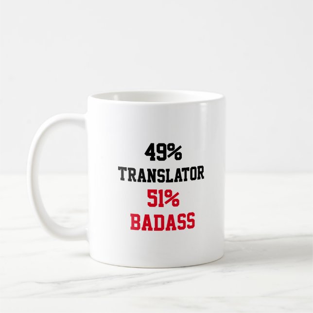 Caneca De Café Tradutor Badass (Esquerda)