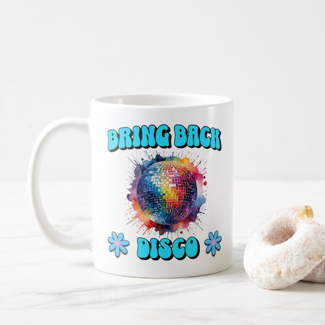 Caneca De Café Traga de Volta o Disco (Com Donut)
