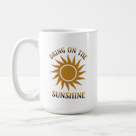 Caneca De Café Traga o Brilho Dourado