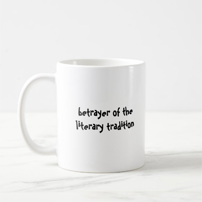 Caneca De Café traidor canhoto do literário… (Esquerda)