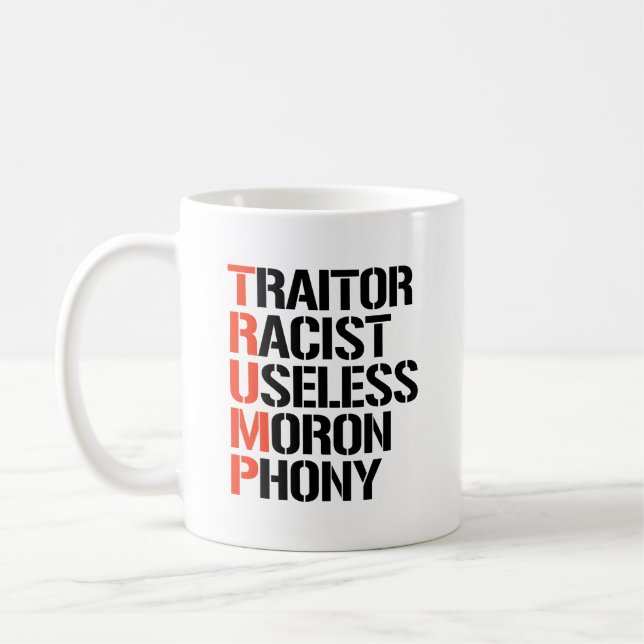 Caneca De Café Traidor Trump (Esquerda)