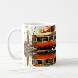 Caneca De Café Trailer de Vintage Caravan RV Thunder_Cove