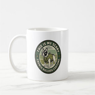Caneca De Café Traje Assustador de Halloween para Bulldog Francês