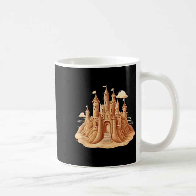 Caneca De Café Traje de evento de castelo de areia para meninos d (Direita)