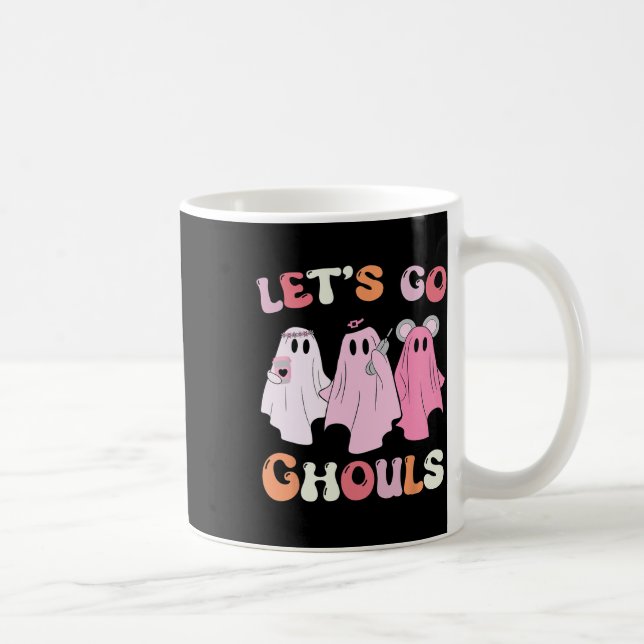 Caneca De Café Traje de Fantasma de Halloween dos Ghouls Fantasia (Direita)