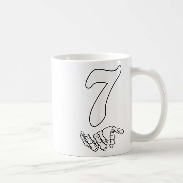 Caneca De Café Traje de Halloween do Meme de Correspondência Núme (Direita)