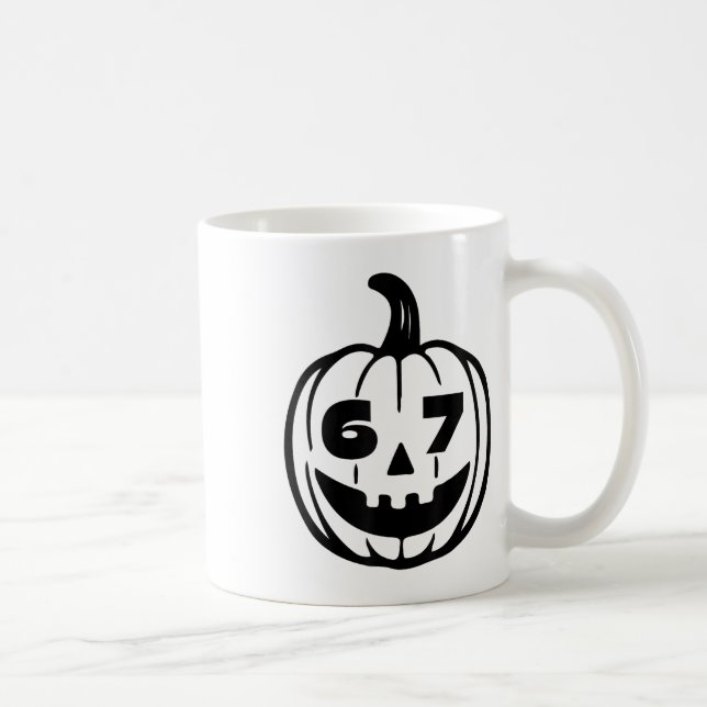 Caneca De Café Traje de Halloween Seis Sete para Alunos Professor (Direita)