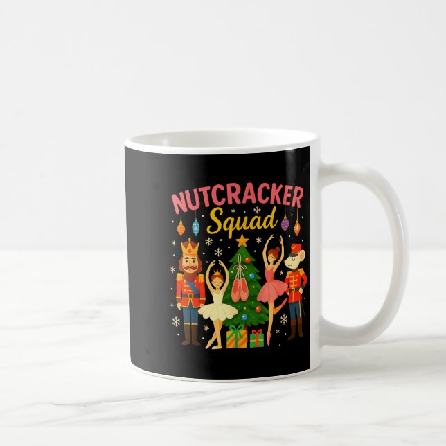 Caneca De Café Traje de Natal da Equipe do Quebra-Nozes de Ballet (Direita)