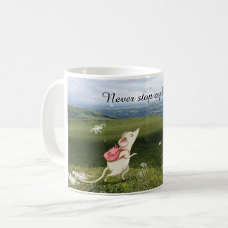 Caneca De Café Traje de um Rato de Cartoon