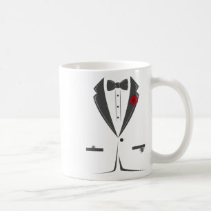 Caneca De Café Traje E Tie Tuxedo Bowtie Costume Fácil Halloween