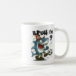 Caneca De Café Tralalero Tralala Cérebro Italiano Menino Vermelho