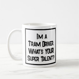 Caneca De Café Tram Driver Super Talento. Coffee Mug