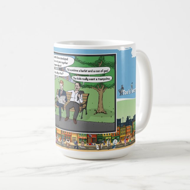 Caneca De Café Trampoline | Dia dos Pais Clássico (Frente Esquerda)
