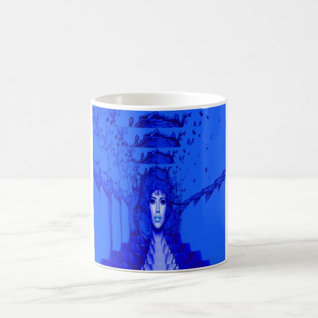 Caneca De Café Trança Azul (Centro)