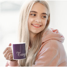 Tranquilidade de ameixa - Nome personalizável Mug 