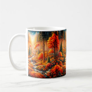 Caneca De Café Tranquilidade do outono: Haven da Natureza